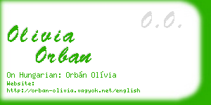 olivia orban business card